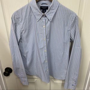 Blue Striped Dress Shirt